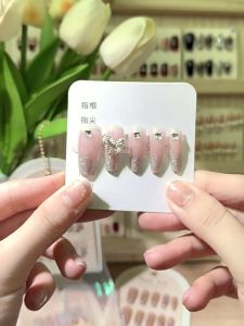 ผลิตภัณฑ์ใหม่ทำเล็บ DD246 เล็บปลอม แฟลชเจาะ สไตล์ฝรั่งเศส สีแดง ชมพู 24 ชิ้น เล็บฝรั่งเศส สีชมพู เล็บสีชมพู ฝรั่งเศส - Lazada