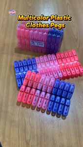 MAXONIC 20/30/40 PCS MULTICOLOR PLASTIC CLOTHES PEG | CLOTHES DRYING CLIP | PENYEPIT BAJU | HANGERS PEG | HANGERS CLIP |