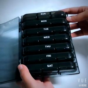 Weekly Pill Organizer Portable Medicine Storage Box for Three Meals Pill Box 21 Compartments 7 Days Pill Box