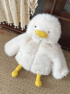 Áo Khoác Lông Dày Mùa Đông Cho Bé Trai Và Bé Gái Dễ Thương Hoạt Hình Vịt Nhồi Bông Cotton Áo Khoác Ngoài Cho Trẻ Em Mùa Thu Đông