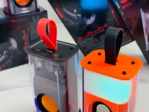 Speaker Bluetooth Mecha Transparan 5W Portable Wireless Super Bass Speaker Import Premium Terbaru Termurah