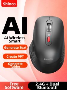 Shinco | AI Intelligent Ergonomic Mouse Dual Mode Bluetooth Wireless