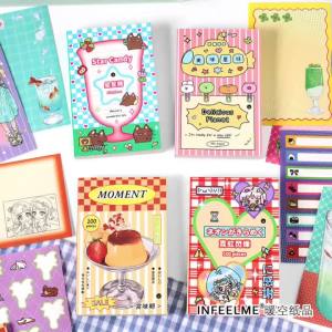 100 Tờ Rainbow Era Kawaii Hàn Quốc Có Thể Xé Được Nhãn Dán Tin Nhắn Cho DIY Scrapbooking Handmade Memo Pad 83x128mm