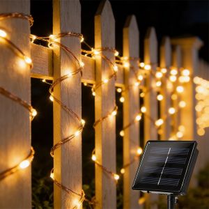 Outdoor Solar String Light 300/200/100/50/20 LED Fairy Garland 8 Mode Garden Yard Party Christmas Decoration Copper Wire Lamp