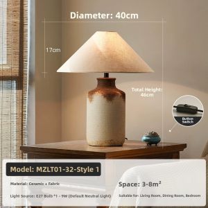 Zen Style Ceramic Desk Lamp