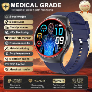 2025 Brand Medical Grade AI laser Monitor treatment Smart Watch Men Blood pressure Blood sugar Heart rate New Health Smartwatch