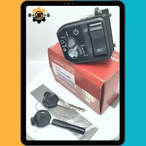 Keyset Original Honda K1A Kunci Kontak Beat Deluxe Genio Scoopy ESP Beat Street New Kunci Motor Skupi 1 Set Presisi Key Set Konci Motor Beat LED Asli Konci Kontak Anti Maling Ori AHM