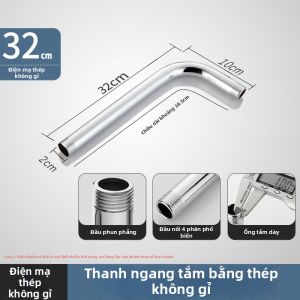 Đầu Vòi Sen Vuông Tròn Tăng Áp Suất với Tay Cầm