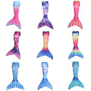 New Childrens Mermaid Swimsuit Pink Mermaid Tail Princess Dress for Girls Thermal Spring Swimming Costume Kids Fitness Apparel