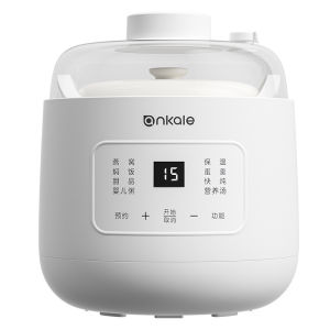 Ankale微压电炖锅1L家用多功能隔水快炖锅陶瓷内胆电炖盅煲汤锅炖汤盅煮粥燕窝辅食