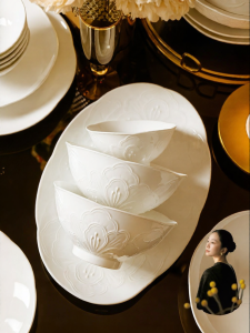 COMEPUSSI | Attractive Glaze Underneath Ceramic Dinnerware Set