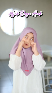 Kerudung Anak Arumi Menutup Dagu I Paket Hemat Hijab Anak Malay Arumi isi 4pcs Jersey Premium By Shamira