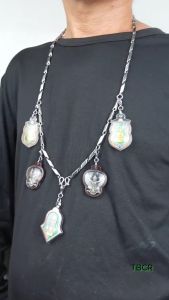 U26 สร้อยคอ ลายก้านเงา แท่งตัน 3-4 มม แขวนพระ 1-5 องค์ ห้อยพระ สร้อยสแตนเลสแท้ สร้อยพระ stainless necklace