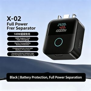 kebidumei | Cáp Sạc Nhanh Type-C Thông Minh KEBIDUMEI 140W Tự Động Ngắt Nguồn Với Màn Hình Kỹ Thuật Số Bảo Vệ Chống Quá Tải Cho Điện Thoại Di Động