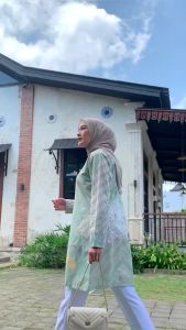 Tunik Batik Terbaru Motif Soft Kekinian Casual Modern Best Top Seller