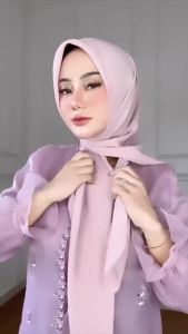 JEMMA ONESET 2 IN 1 COUPLE KEMEJA ROK LILIT OUTER BRUKAT POLOS BAJU WISUDA TUNANGAN BRIDEMADES