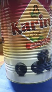 Trái oliu đen tách hạt hiệu Karina hộp 43kg nhập khẩu Tây Ban Nha