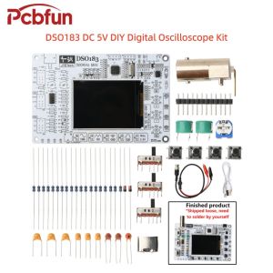 DSO183 DC 5V DIY Digital Oscilloscope Kit 0-500kHz Oscilloscope Electronic Soldering Kit Type-C Interface Suitable for Teaching
