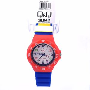 Q&Q WATCH COLORED RUBBER  10BAR WATER RESIST VR19J010Y**