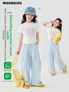 Moonkids | Summer Lightweight Shorts Set For Girls