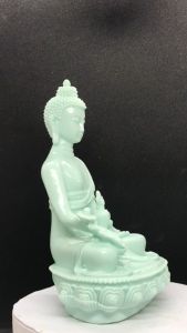 Tượng phật dược sư (nhiều màu sắc) cao 21cm. trang trí tiểu cảnh bonsai ghép lũa để bàn trà phòng khách bàn làm việ