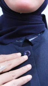Seragam PDH Dongker Setelan Navy List Batik Rok A Seragam PNS Dongker Rok A