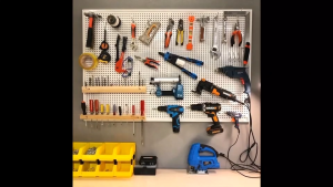 Hole board with frame hardware tool display rack perforated hanging board mobile phone accessories jewelry rack wal