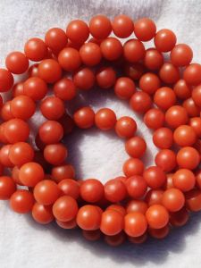 Natural Baoshan Red Agate Bracelet 108 Beads Peach Red Necklace Couples Fashion Jewelry Carved Design Fresh Outburst