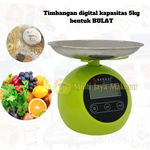 TIMBANGAN DIGITAL 5KG BULAT NANKAI