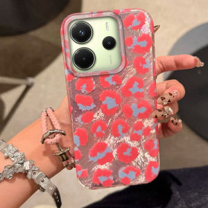 Pink Retro Leopard Women Girls Phone Case For Xiaomi Redmi 13C 14C A5 A3 A4 A3X Note 14 13 12 11 10 11S 10S 8 9 Pro 9C 9A Cover