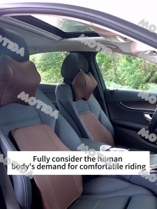 Memory Sponge Car Headrest Backrest Pillow Waist Lumbar BackSupport Breathable neck pillow car seat pillow foam car lumbar pillow a pair of car supplies seating pressure relief