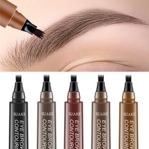 Four-head Bifurcation Eyebrow Pencil Waterproof Eyebrow Pencil 4D Hair-like Eyebrow Five Colors