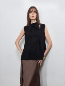 Vero Moda | New Arrival Summer Acetate Ribbons Pure Color Sleeveless Top