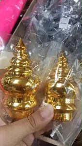 💙 หัวเสาธง หัวบัวสีทอง เส้นผ่านศูนย์กลาง 2.5 ซม. (ราคา/อัน) | KKNT