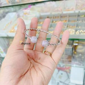 GELANG TANGAN BOBA ULIR Permata Dewasa Remaja Elegan
