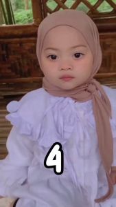 Shamira-Pashmina Instan Anak Perempuan/Jilbab Pashmina Anak Shamira /Kerudung Instan Anak Jersey