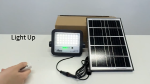 Anern Solar Flood Light 50W Outdoor Waterproof Solar Christmas Lights with Solar Panel Christmas Decorations