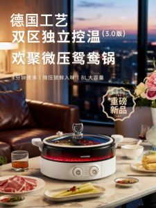 Integrated Electric Hot Pot 2025 New Model Multi-Function Home Use Electric Cooking Pot Rapid Heating Aluminum Alloy Inner Basin