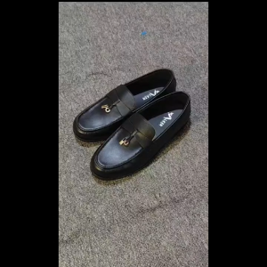 ZVN Bram Sepatu Loafers Pria Hitam Pantofel Formal Kerja Simple
