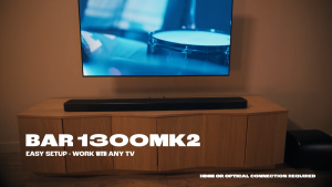 JBL BAR 1300 MK2 11.1.4 Channel Soundbar System with Detachable Surround Speakers | AI Sound Boost | Dolby Atmos® | DTS:X ® | 2470W Output Power | 8" Dual-driver Subwoofer | Multibeam™ 3.0 | PureVoice 2.0 | SmartDetails | One Commander