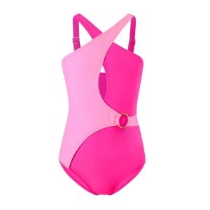 Girls One-Piece Swimwear 2026 Baby New Sling Swimsuit Set Children Summer Fashion Patchwork Bikini Sets Kids Beach Clothes