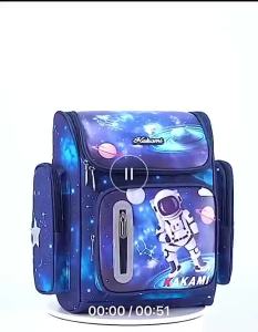 2024 New Cartoon Astronaut Boys and Girls backpack is suitable for primary school students in grades three to six and for children in second grade to reduce the burden of lightweight backpacks