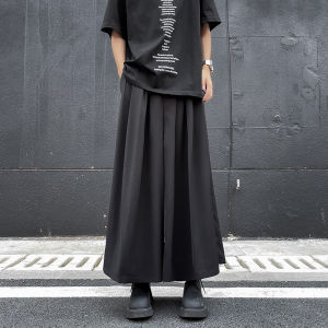 Horse-Face Skirt Mens Summer New Chinese Mens Clothing Chinese Style Han Costume Pants Mens Culottes Loose Wide-Leg Casual Pants Mens