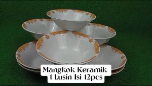 Mangkok Keramik Lusinan 12 Termurah & Aesthetic