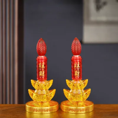 SHANYANG | Đèn Nến LED Thu Hút May Mắn Bàn Thờ Phật