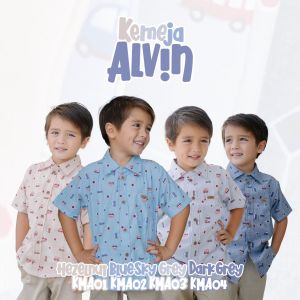 Kemeja Anak Laki Laki 0 - 6 Tahun Alvin Cutekids Motif Mobil Baju Kemeja Anak Laki Laki Cowok