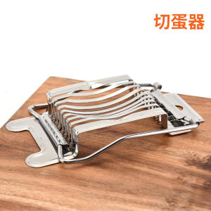 Multi-Function Egg Slicer 304 Stainless Steel for Hardboiled Eggs And Tofu Kitchen Tool for Home Use Slices Eggs into Various Shapes
