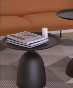 Ⓜ️ZEROIDEASⓂ️Fashion Side Table Full Metal Round Side Table Bedside Table Bedside Nightstand Bedside End Table Sofa Side Table Bedroom Side Table Coffee Table Bedside Table Round Table Tea Table Sofa Table End Tables Balcony Table Modern Side Table