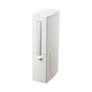 Japanese Style Bathroom Trash Can Set Toilet Brush Integrated Narrow Type Waste Basket Home Use Long Tubular Press Open Type