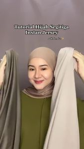 Segitiga instan bahan jersey tebal Premium Hijab Segitiga Instan Hijab Segitiga Oval Kerudung Segitiga